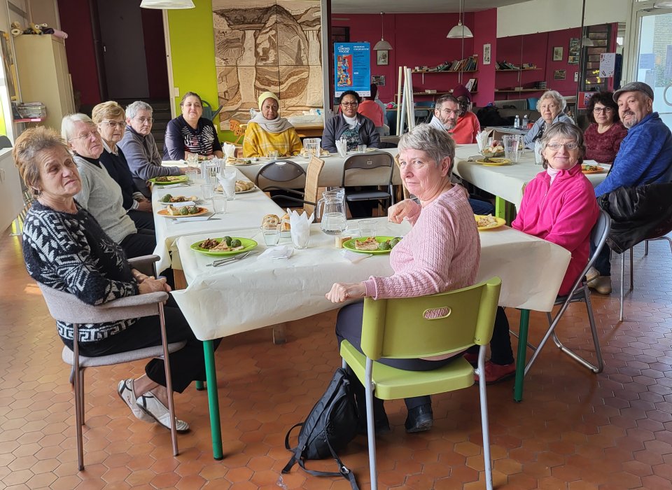 Repas Géorgien entre bénévoles et personnes accueillies