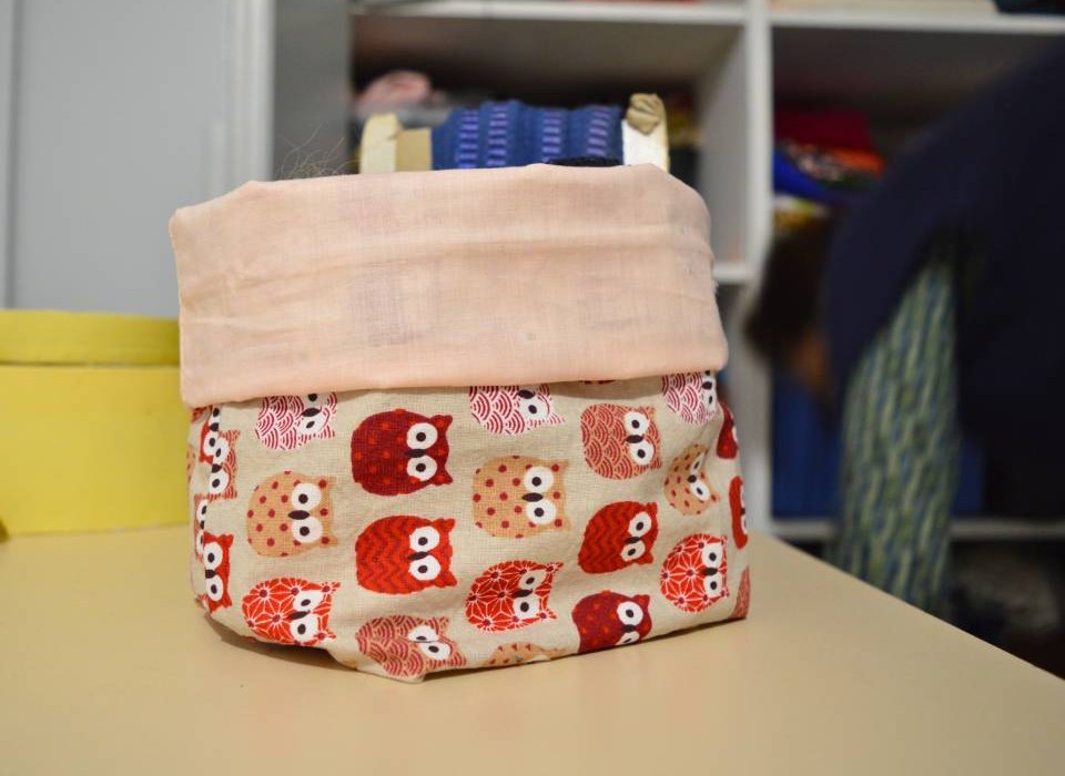 Création upcycling panier